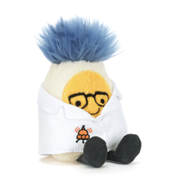 Jellycat Amuseables Boilded Egg Scientist Outfit