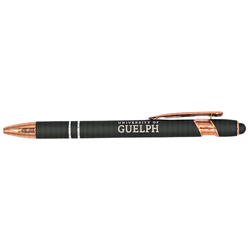 Crested Stylus Pen - Black