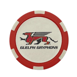 Gryphons Poker Chip Ball Marker - Red