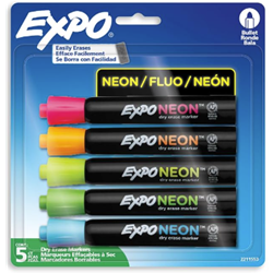 Expo Dry Erase Assorted Neon 5 Pack