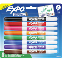 Expo Fine Tip Assorted 8 Pack